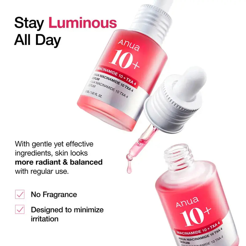Anua Niacinamide 10% + TXA 4% Serum 10 ml.