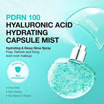 Anua PDRN Hyaluronic Acid Hydrating Capsule Mist 30 ml.