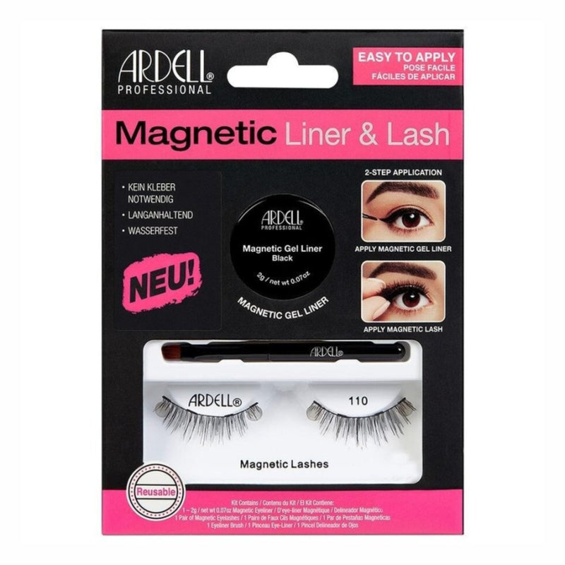 Ardell Magnetic Liner & Lash 110, set met magnetische wimpers en gel eyeliner