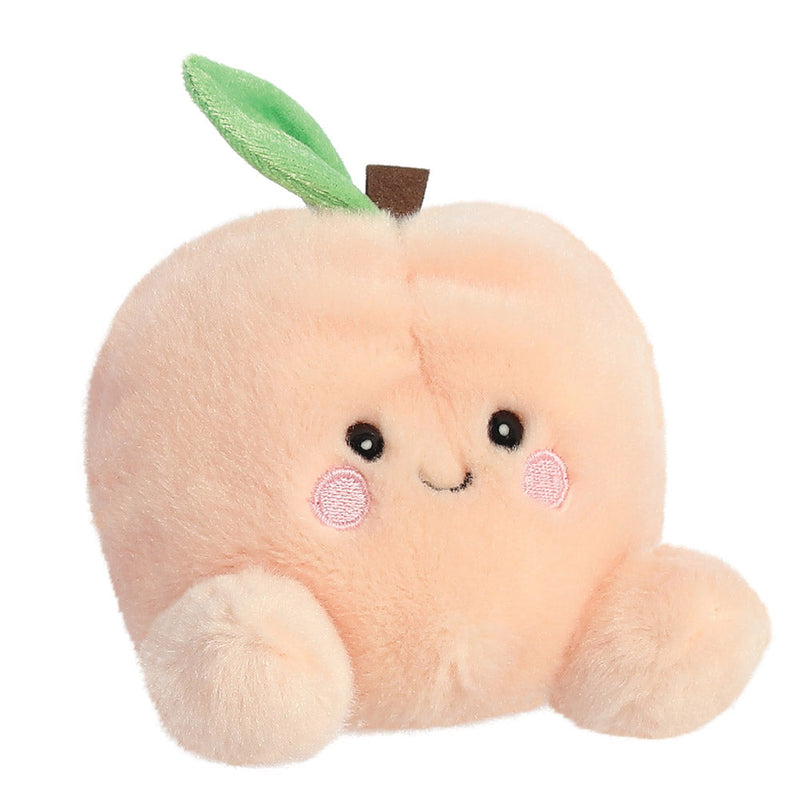 Aurora World Palm Pals Mellow Peach, zachte perzik knuffel van 13 cm, foto 2 van 6