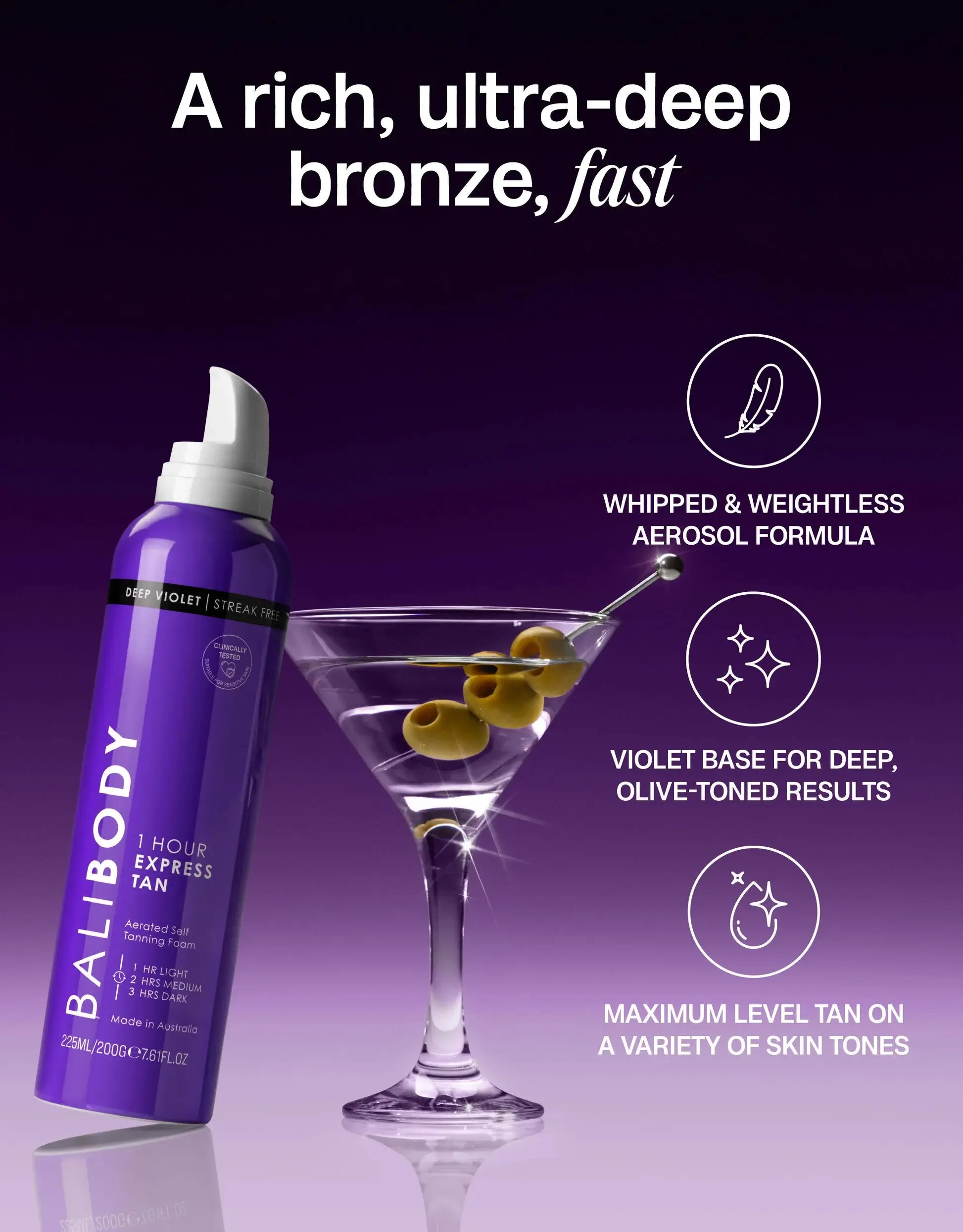 Buy Bali Body 1 Hour Express Violet online | Shop at Boozyshop!