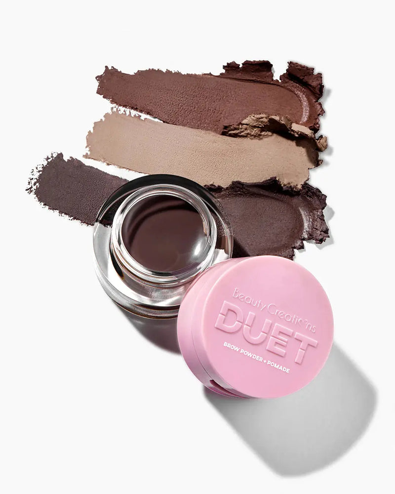 Beauty Creations Duet Brow Powder & Pomade Auburn, dubbelzijdig wenkbrauwproduct met poeder en pomade
