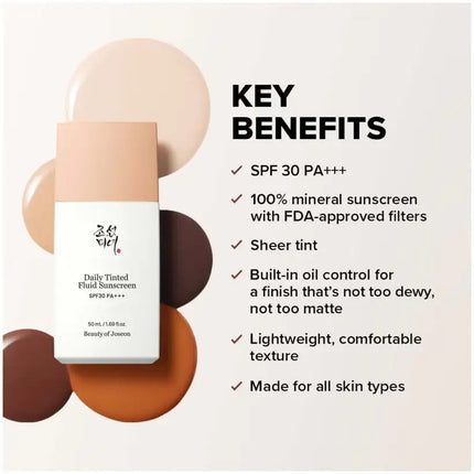 Beauty of Joseon Daily Tinted Fluid Sunscreen SPF 30 PA+++