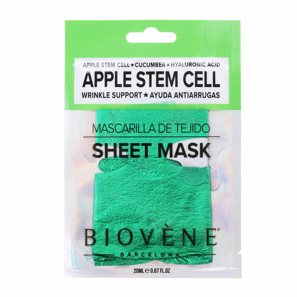 Biovene Apple Stem Cell Wrinkle Support Glam Sheet Mask With Cucumber And Hyaluronic Acid