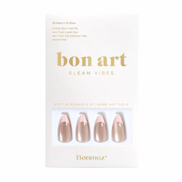 Bonmuz Press-On Nails Ballet Quartz