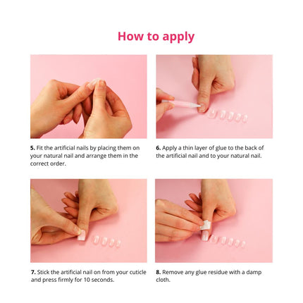 Boozyshop 24 pcs Press On Nails Polka Dots