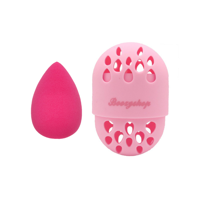 Boozyshop Makeup Sponge Hot Pink + Case Set