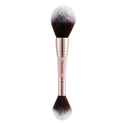 Boozyshop Soft Pink and Gold Powder Duo Brush