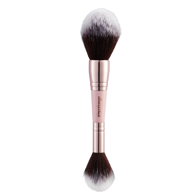 Boozyshop Soft Pink and Gold Powder Duo Brush