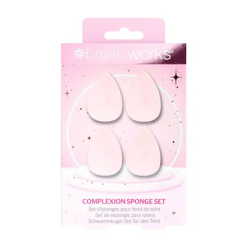 Brushworks Complete Complexion Sponge Set, giftset met 5 make-up sponsjes