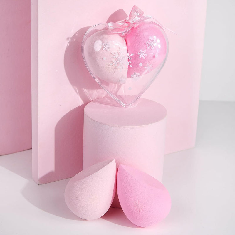 Brushworks Sparkly Bauble Complexion Sponges, set van 2 make-upsponzen voor foundation, concealer en poeder.
