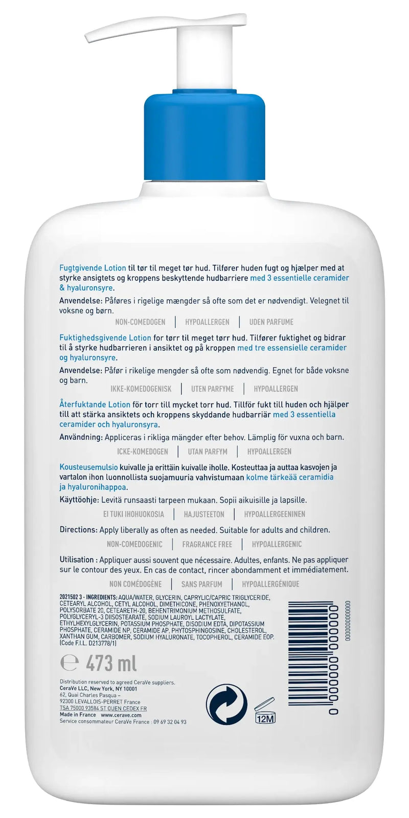 CeraVe Moisturising Lotion 473 ml.