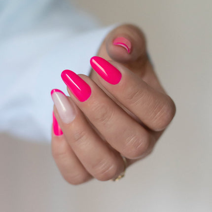 Cosmetics Zone Hypoallergenic Hybrid UV/LED Gel Polish Neon Dark Pink N1