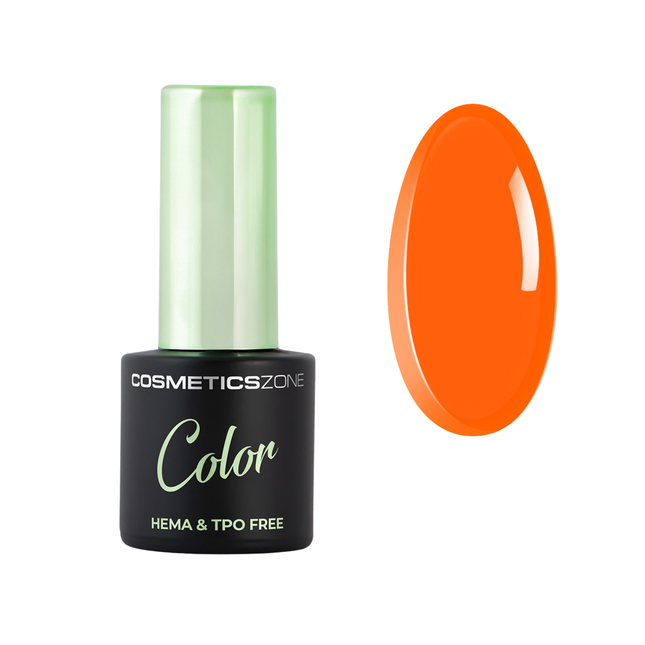 Cosmetics Zone Hypoallergenic Hybrid UV/LED Gel Polish Neon Electric Orange N18