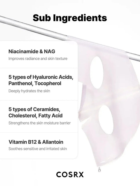 COSRX Peptide Collagen Glow Hydrogel Mask 3-Pack