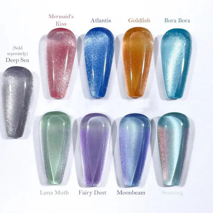 Crisania Neri Sea x Sky Magnetic Cat Eye Gel Polish Fairy Dust