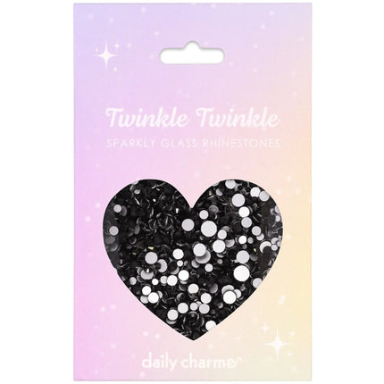 Daily Charme Twinkle Twinkle Rhinestone Jet Black