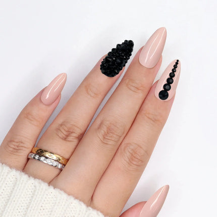 Daily Charme Twinkle Twinkle Rhinestone Jet Black