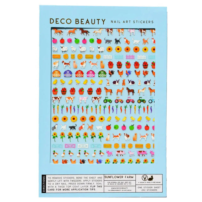 Deco Beauty Nail Art Stickers Sunflower Farm