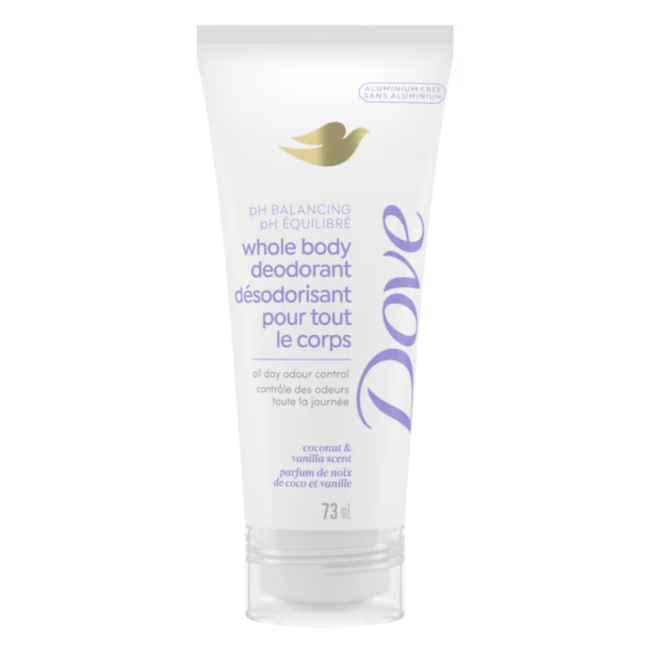 Dove Whole Body Coconut & Vanilla Deodorant Cream