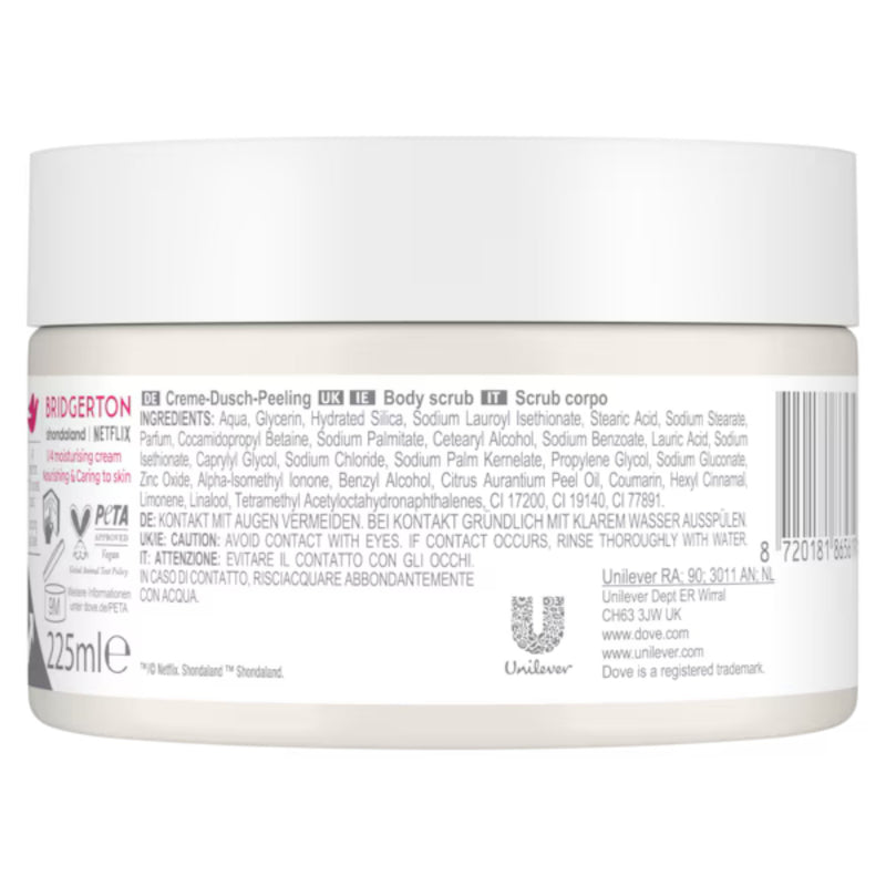 Dove X Bridgerton Raspberry Rendezvous Body Scrub 2