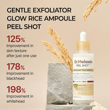 Dr.Melaxin Peel Shot Exfoliant White Rice Ampoule