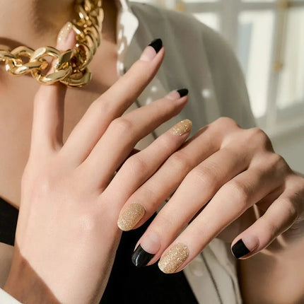 Edgeu Nail Strips Black French