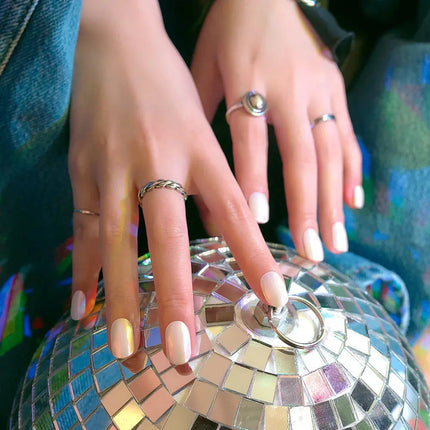 Edgeu Nail Strips Mirror Pink Beige