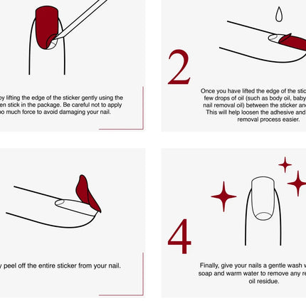 Edgeu Nail Strips Wave Pink Magnet