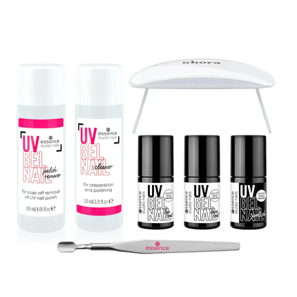 Essence Starter Set Studio Nails UV Gel Polish with Lamp