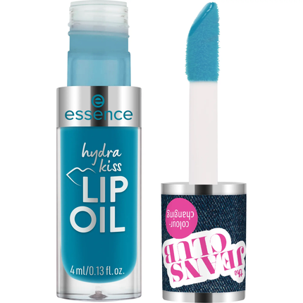 Essence The Jeans Club Barva měnící olej na rty Hydra Kiss 107 Blue je nová růžová!