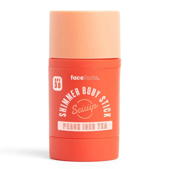 Face Facts Scuup Peach Iced Tea SPF30 Shimmer Body Stick