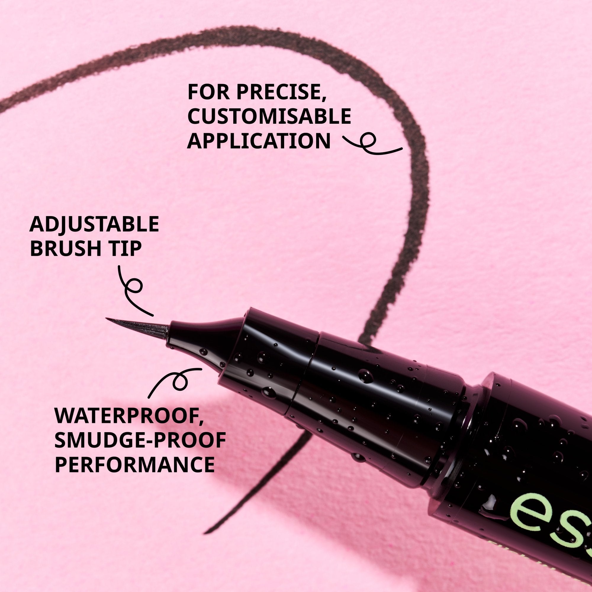 Essence Flick It! Precision Brush Liner Waterproof 01 Black