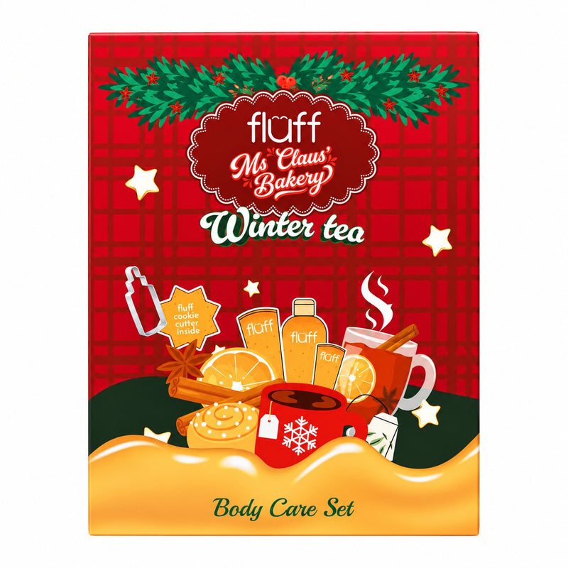 Fluff Ms Claus Bakery Winter Tea body care set, limited edition verzorgingsset