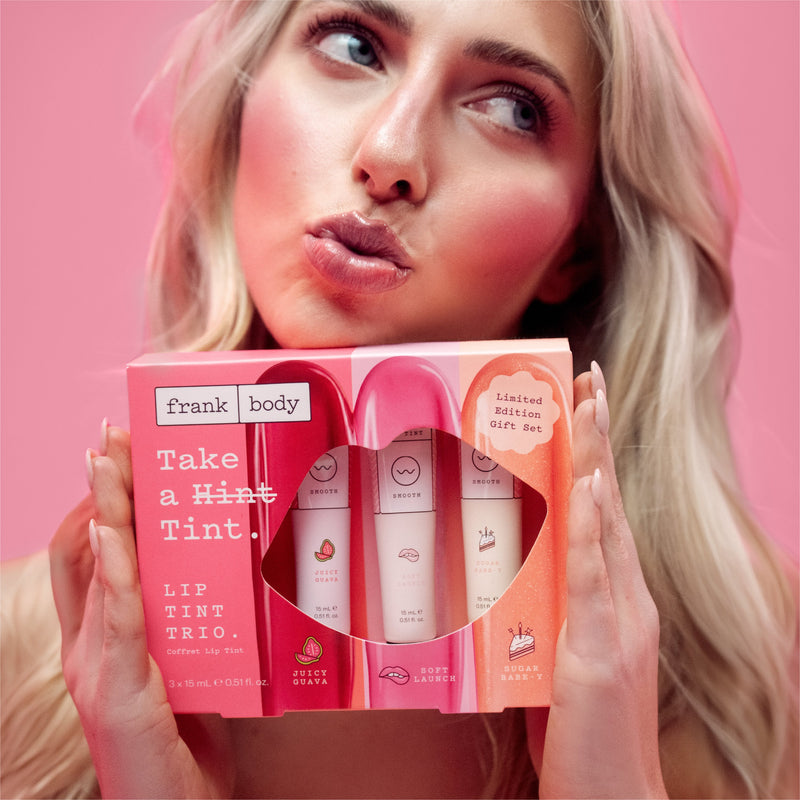 Frank Body Take A Tint Lip Kit, drie hydraterende lip tints, foto 4 van 6