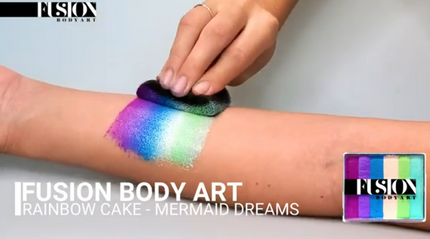 Fusion Body Art Face Painting Rainbow Split Cakes Mermaid Dreams
