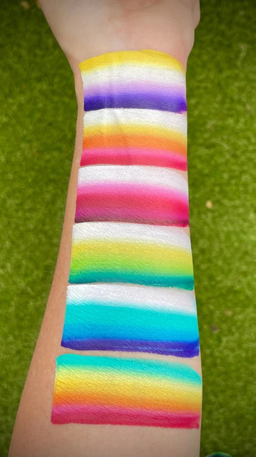 Fusion Body Art Leanne's Rainbow Flower Palette