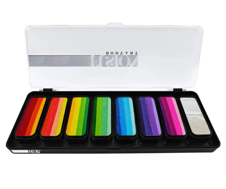 Fusion Body Art Thin Strokes Rainbow Rush Palette