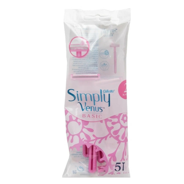 Gillette Simply Venus 2 Disposable Razors 5-pack