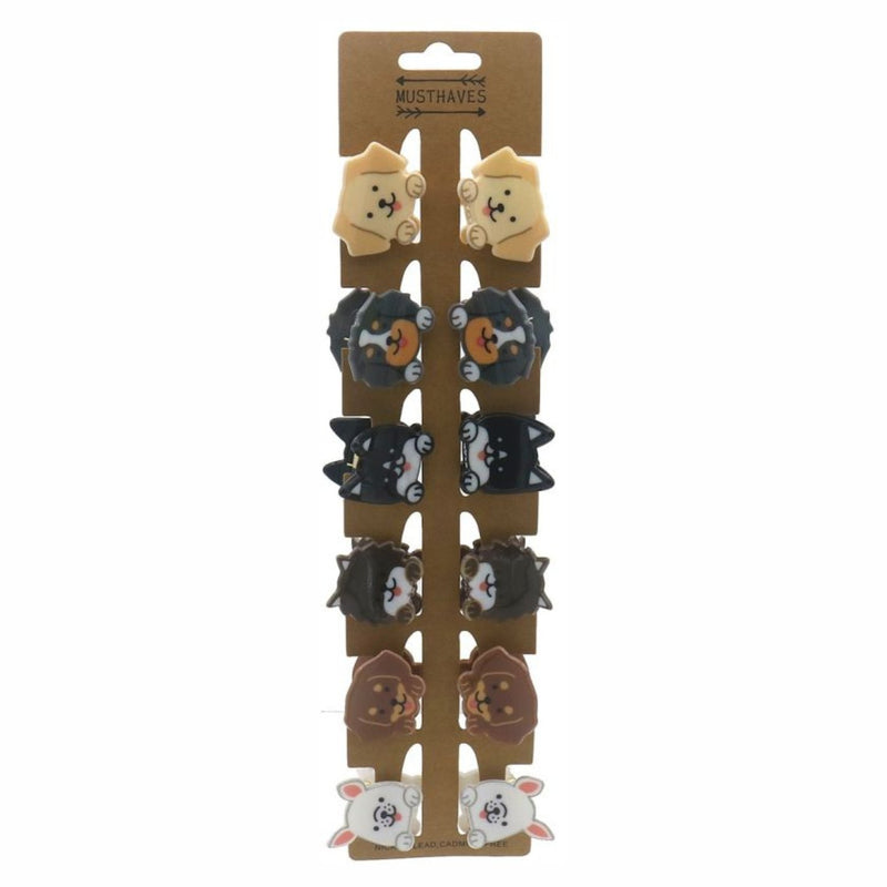 Hair Musthaves Hair Clips Dogs 12 Pcs, haarclips in de vorm van hondjes