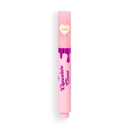 I Heart Revolution Chocolate Glaze Lip Gloss Pen Caramel Gold Shimmer