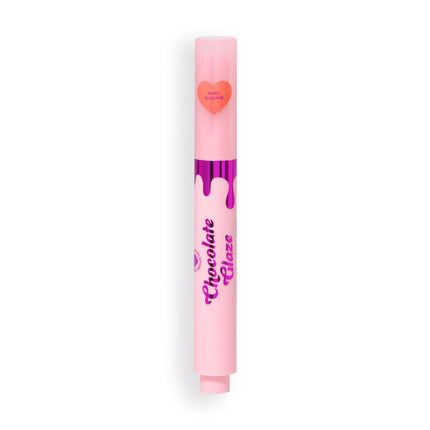 I Heart Revolution Chocolate Glaze Lip Gloss Pen Icing Pink Shimmer