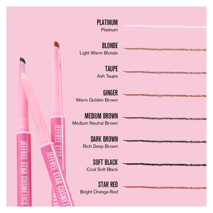 Jeffree Star Cosmetics Brow Designer Brow Pencil Medium Brown