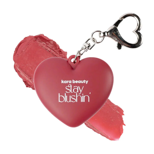 Kara Beauty Stay Blushin! Lip and Cheek Cream Blush Keychain Flirty Flush