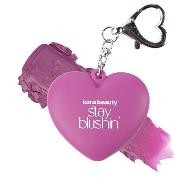 Kara Beauty Stay Blushin! Lip and Cheek Cream Blush Keychain Lilac