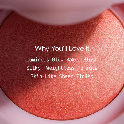 Kara Beauty Sunlit Glow Baked Luminous Blush Pink Horizon
