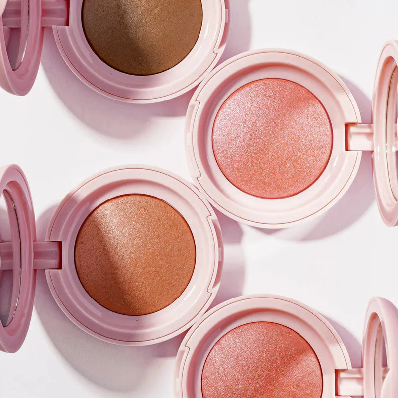 Kara Beauty Sunlit Glow Baked Luminous Blush Pink Horizon
