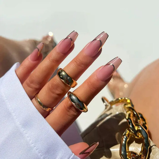 Kiara Sky xPress Pro Press-on Nails Gilded Gold