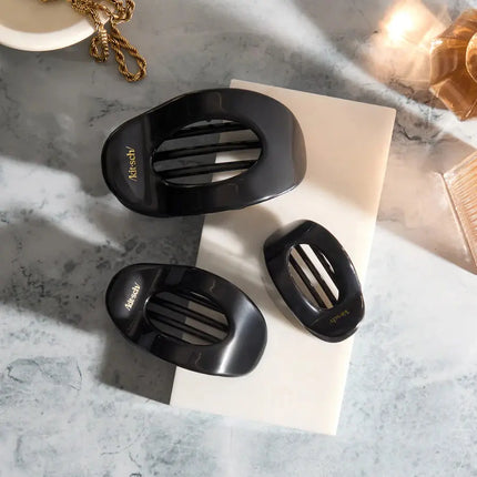 Kitsch Flat Cloud Clip Black Medium