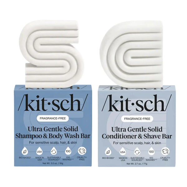 Kitsch Fragrance Free Ultra Sensitive Shampoo & Conditioner Bar Set